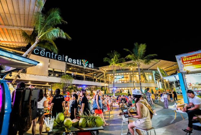 台北→曼谷→蘇梅島→酒店Check In→查文夜市逛街→Central Festival Samui中央百貨(僅司機接送)